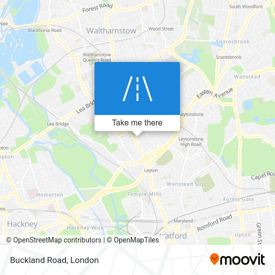 Buckland Road map