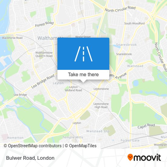 Bulwer Road map