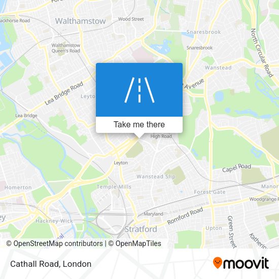 Cathall Road map