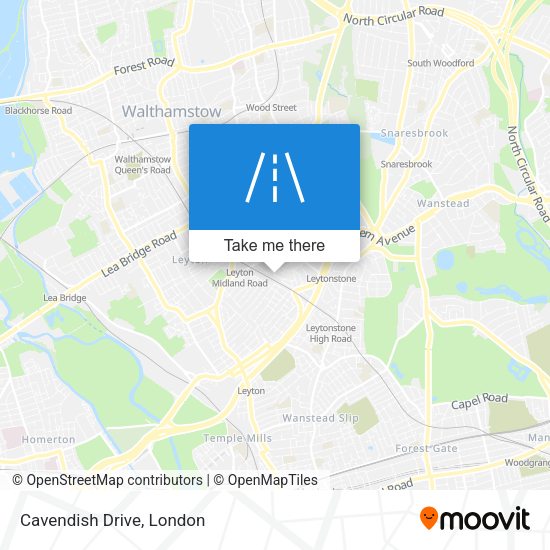 Cavendish Drive map