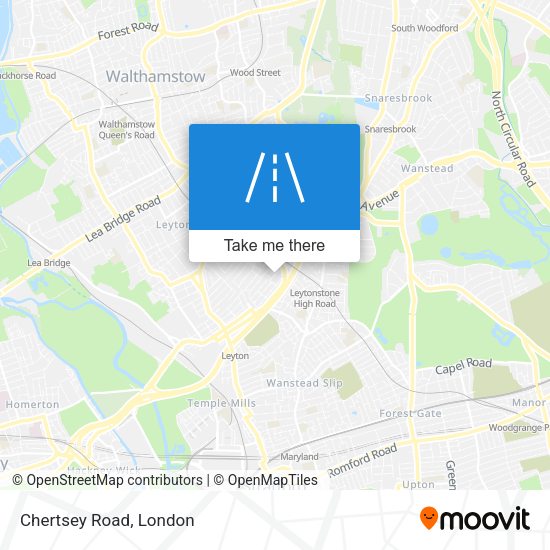Chertsey Road map