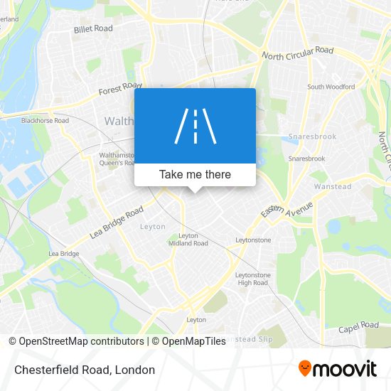 Chesterfield Road map