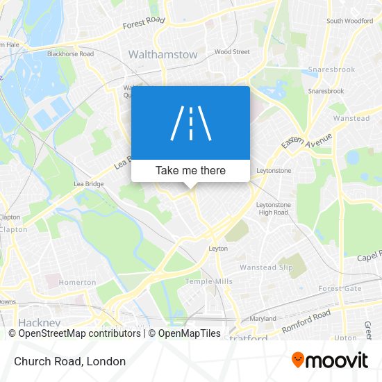 Church Road map