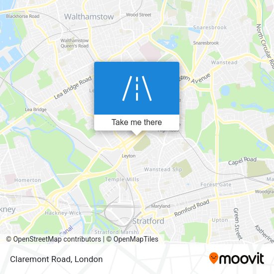 Claremont Road map