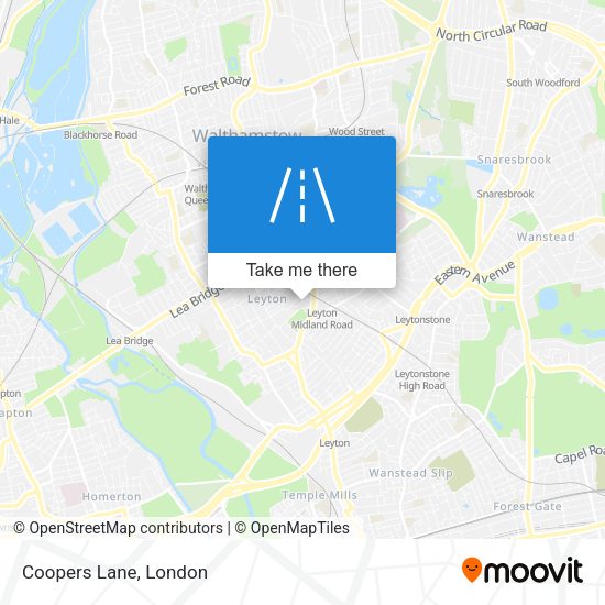 Coopers Lane map