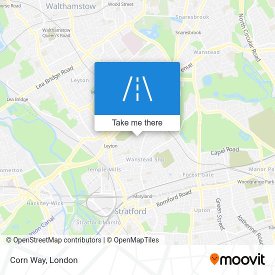 Corn Way map