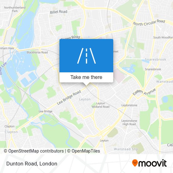 Dunton Road map