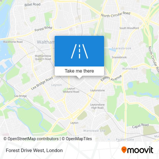 Forest Drive West map