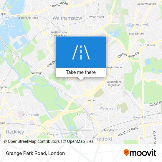 Grange Park Road map