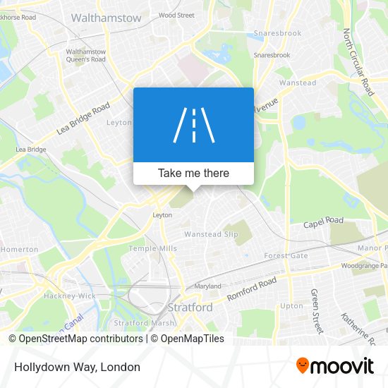 Hollydown Way map
