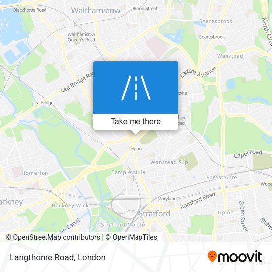 Langthorne Road map