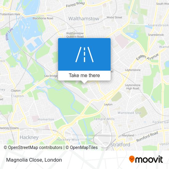 Magnolia Close map