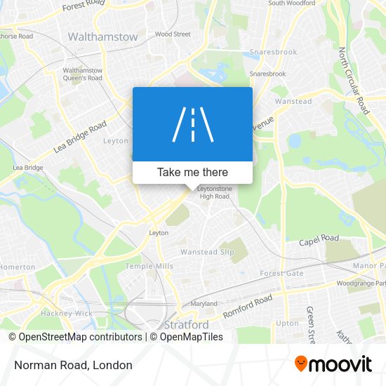 Norman Road map