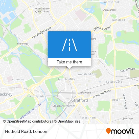 Nutfield Road map