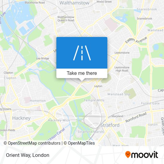 Orient Way map