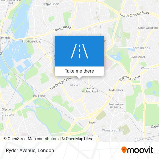 Ryder Avenue map
