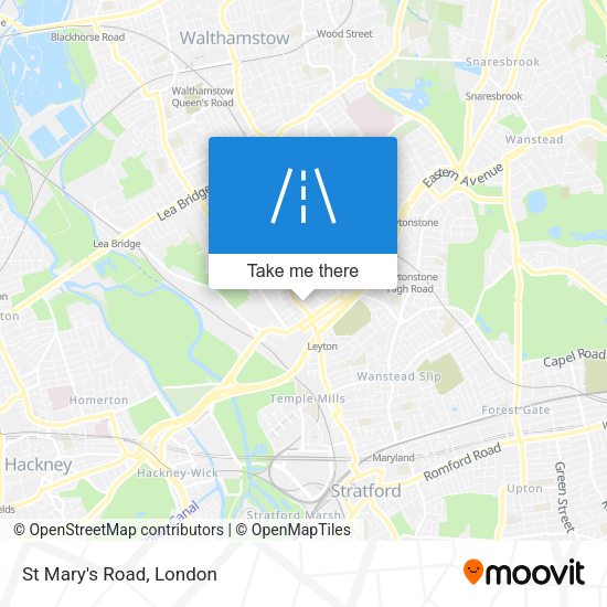 St Mary's Road map