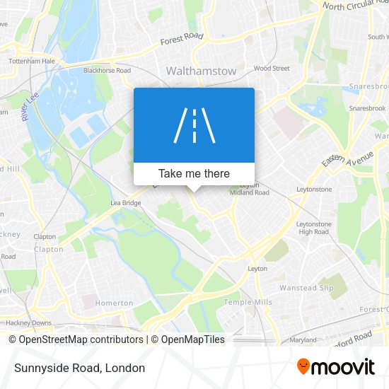 Sunnyside Road map