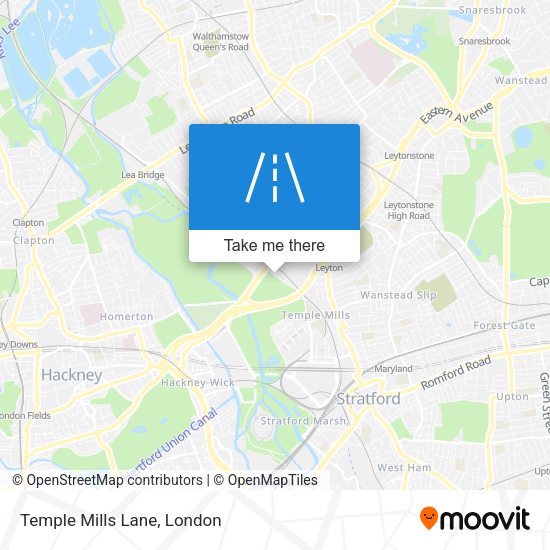 Temple Mills Lane map