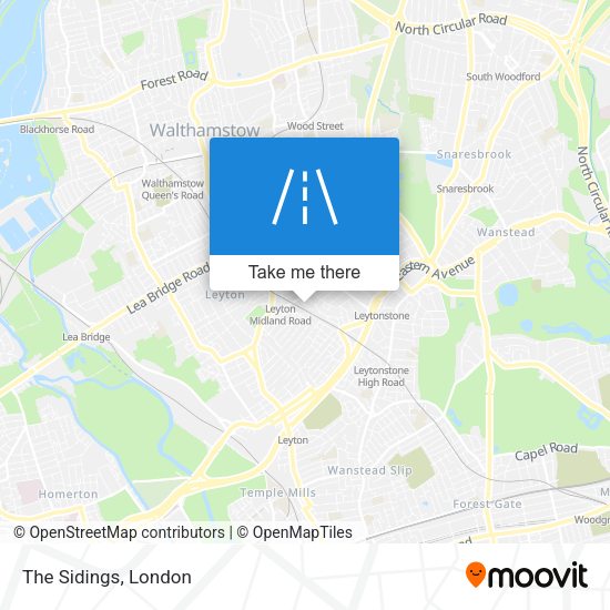 The Sidings map