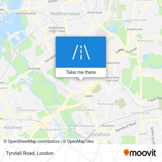 Tyndall Road map
