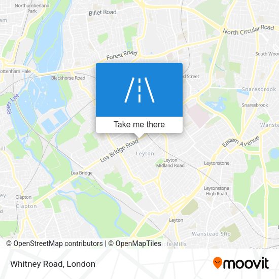 Whitney Road map