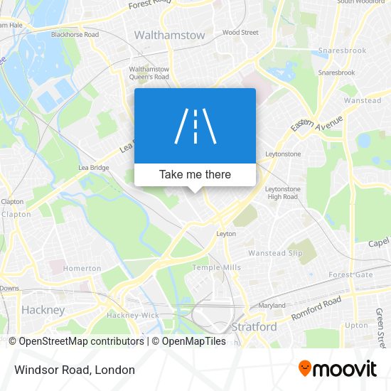 Windsor Road map