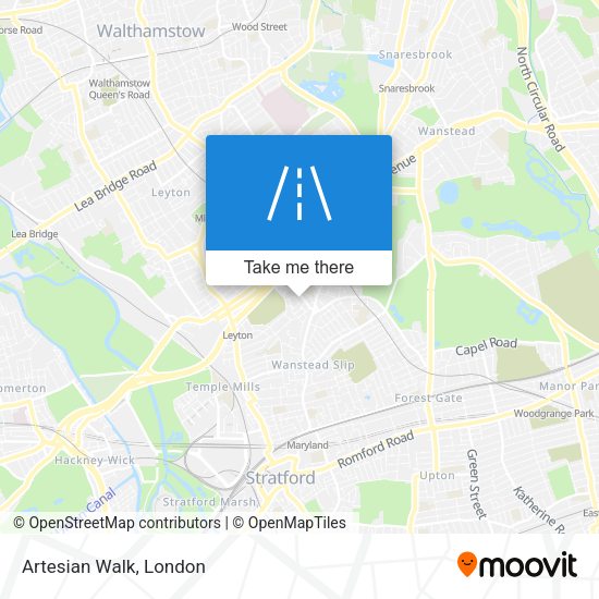 Artesian Walk map