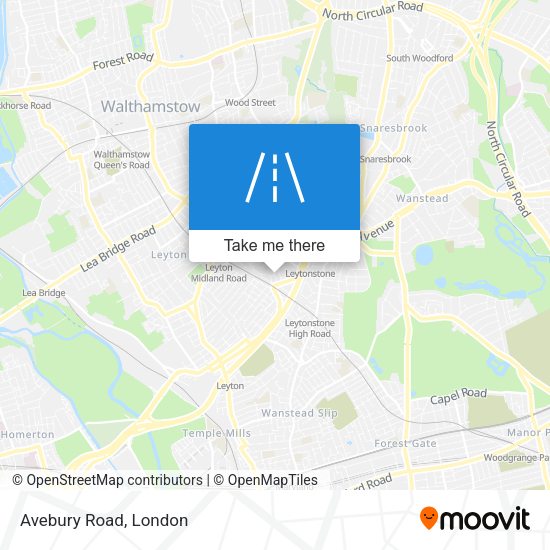 Avebury Road map
