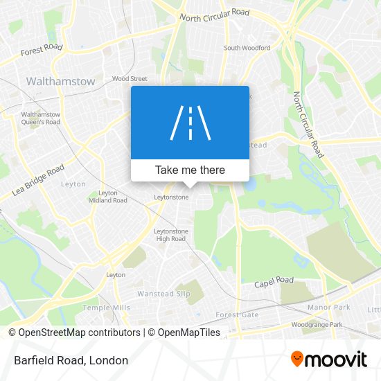 Barfield Road map