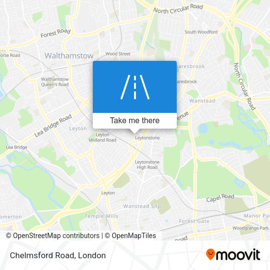 Chelmsford Road map
