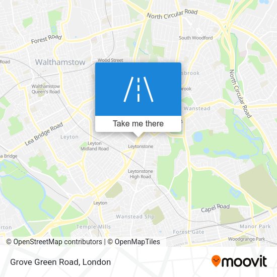 Grove Green Road map