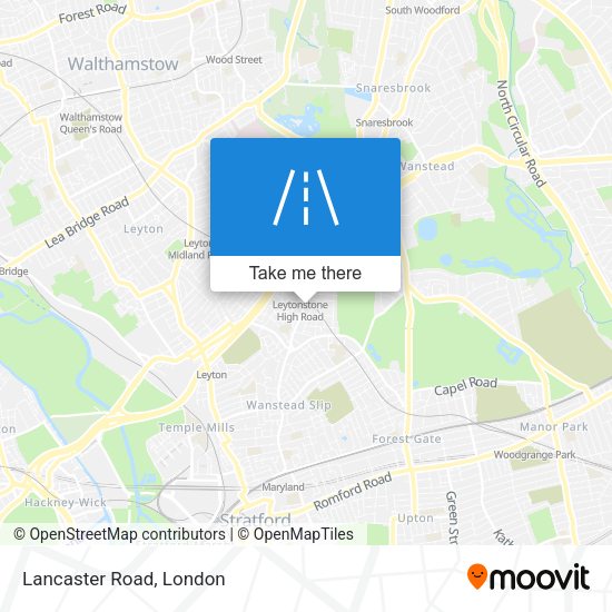 Lancaster Road map