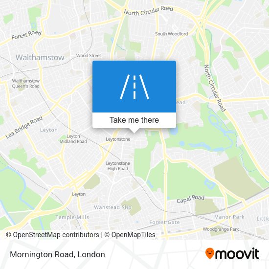 Mornington Road map
