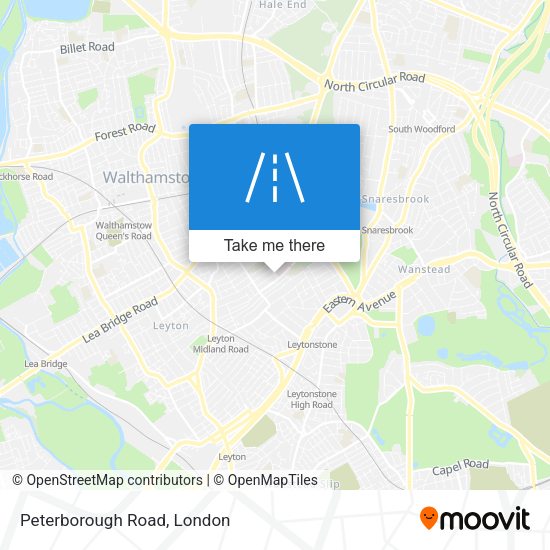 Peterborough Road map