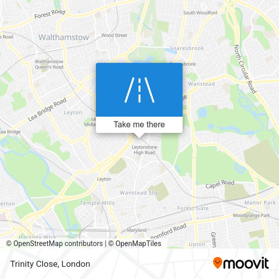 Trinity Close map