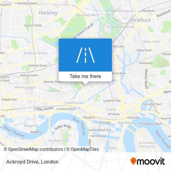 Ackroyd Drive map