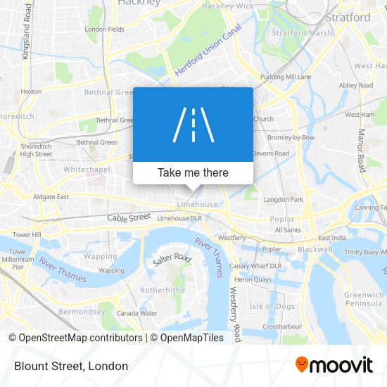 Blount Street map