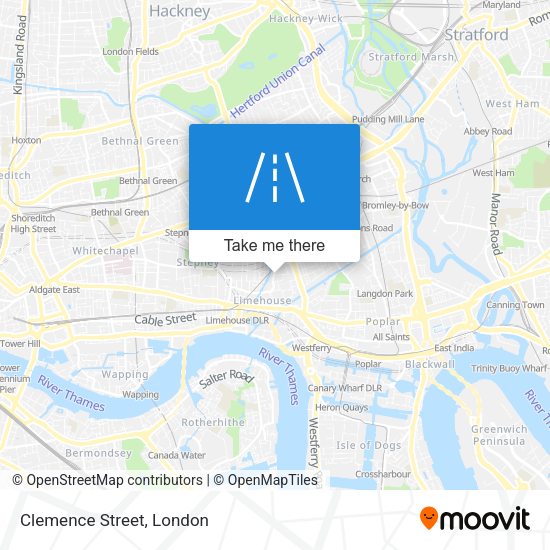 Clemence Street map