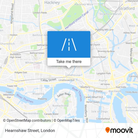 Hearnshaw Street map