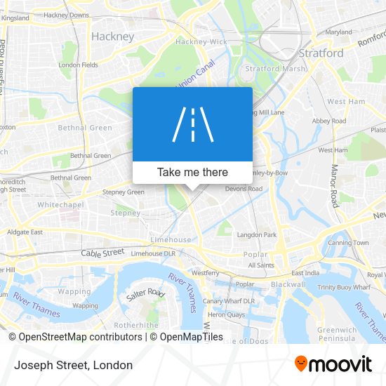 Joseph Street map