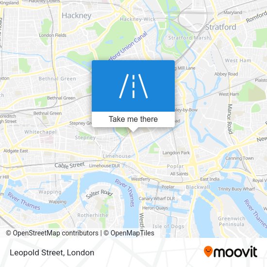 Leopold Street map