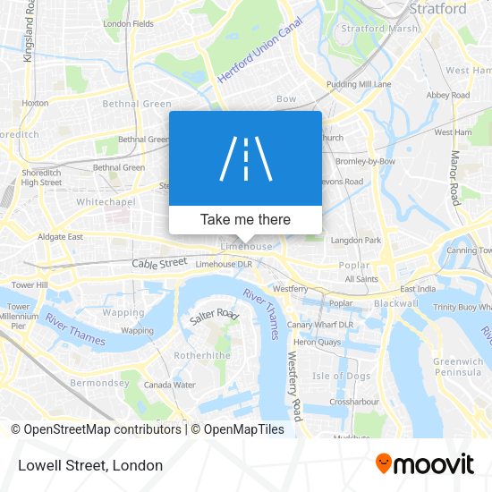 Lowell Street map
