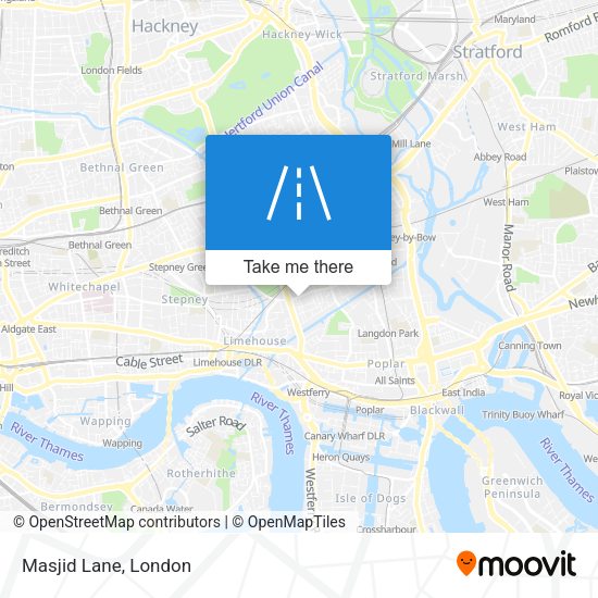 Masjid Lane map