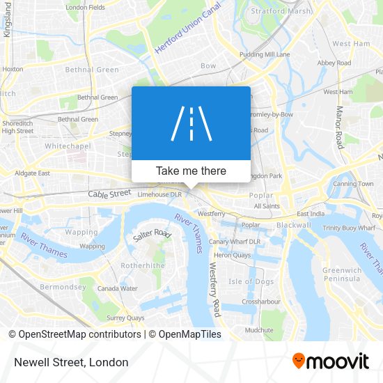 Newell Street map
