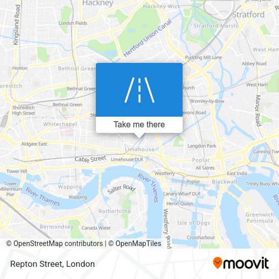Repton Street map
