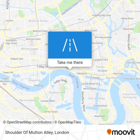 Shoulder Of Mutton Alley map