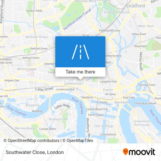 Southwater Close map