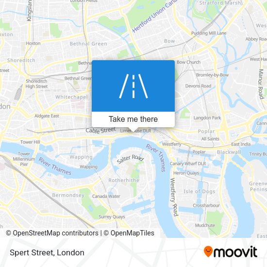 Spert Street map