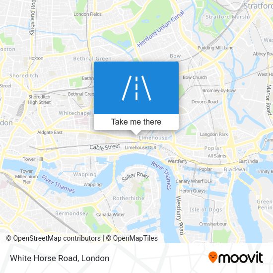 White Horse Road map